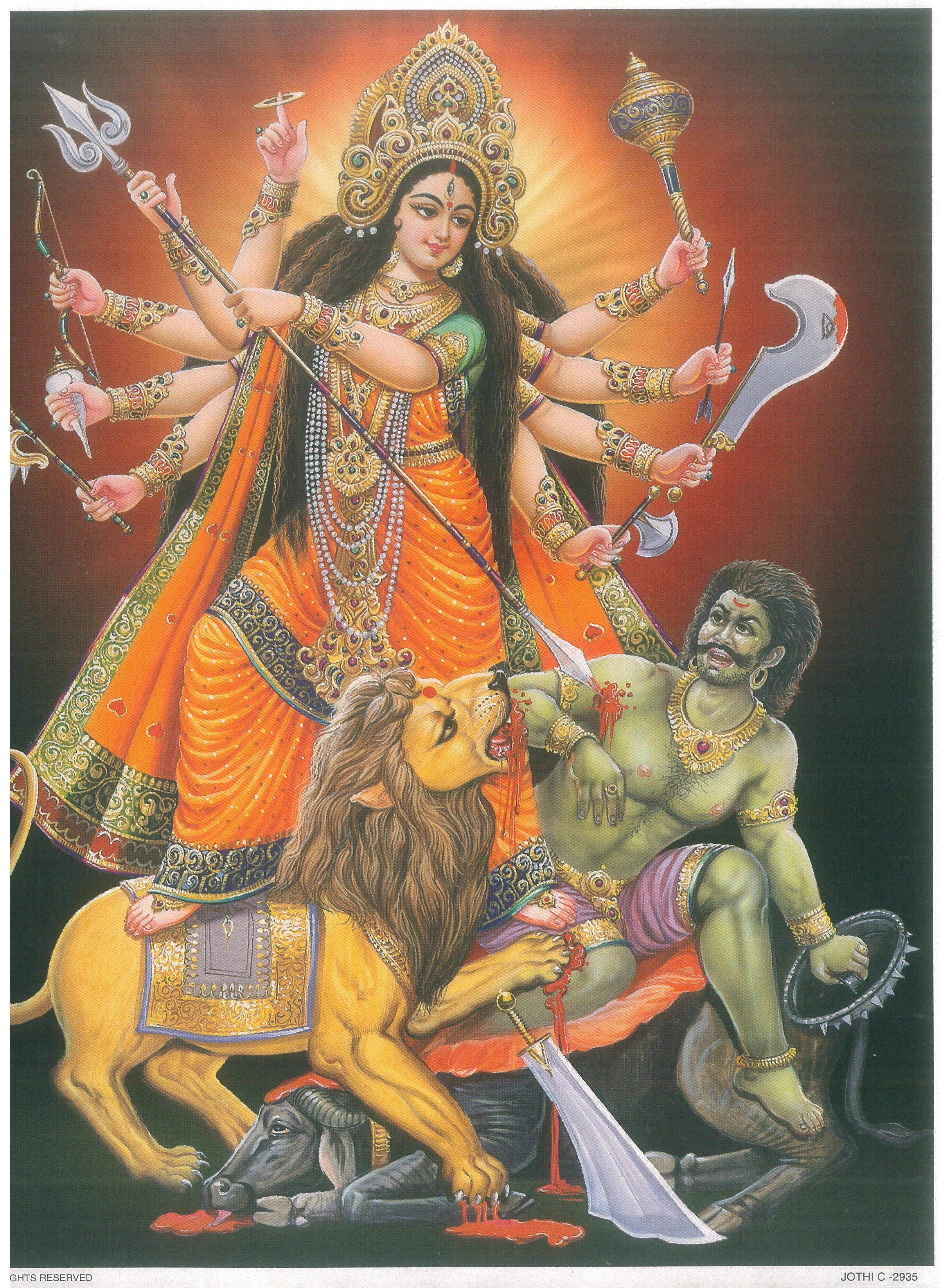 Победоносная Дурга — богиня религии индусов