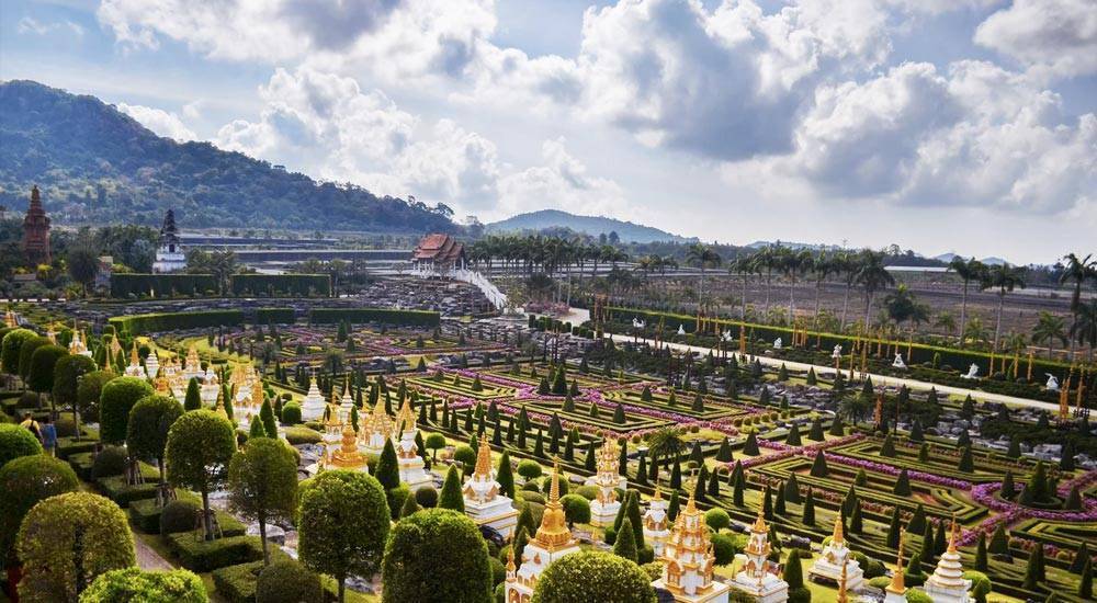 Нонг нуч – тропический сад в паттайе. таиланд