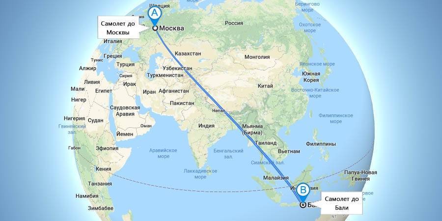 Сколько лететь от Сингапура до Бали на самолете