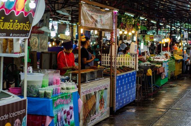 Ночной рынок на пхукете патонг - всё о тайланде