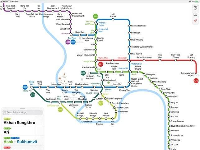 Картографическая схема метро в столице таиланда бангкоке: обзор +видео