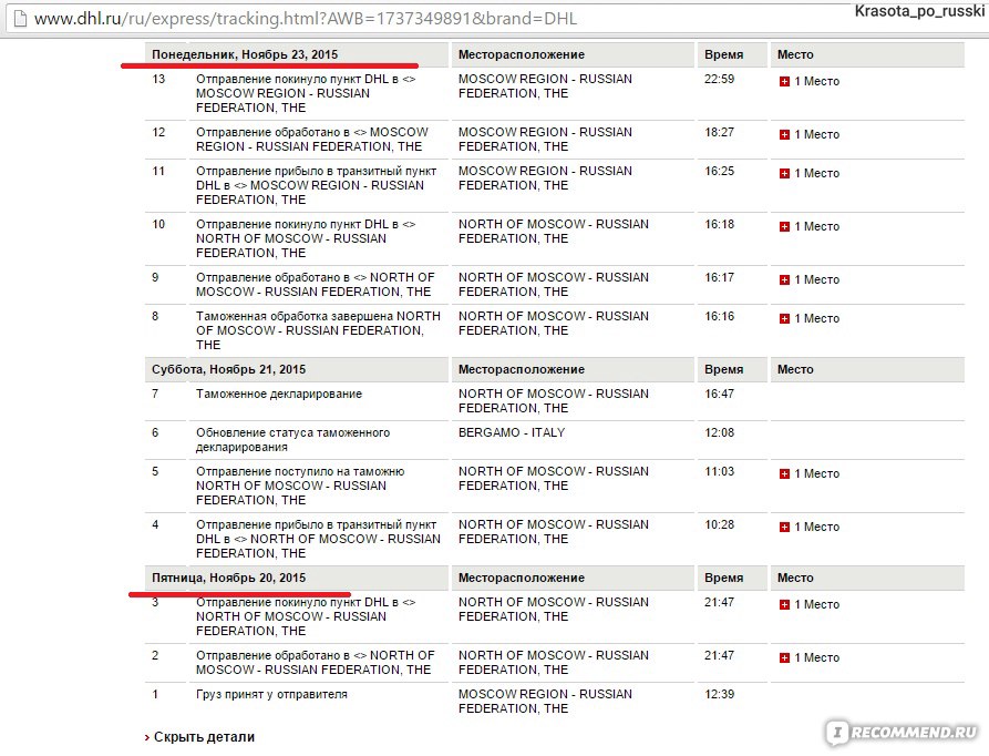Dhl - отследить посылку, трек, почтовое отправление на posylka.net