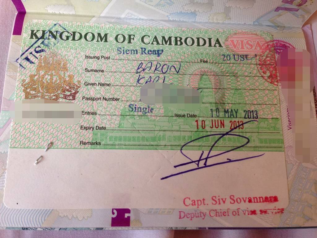 Виза в камбоджу для россиян