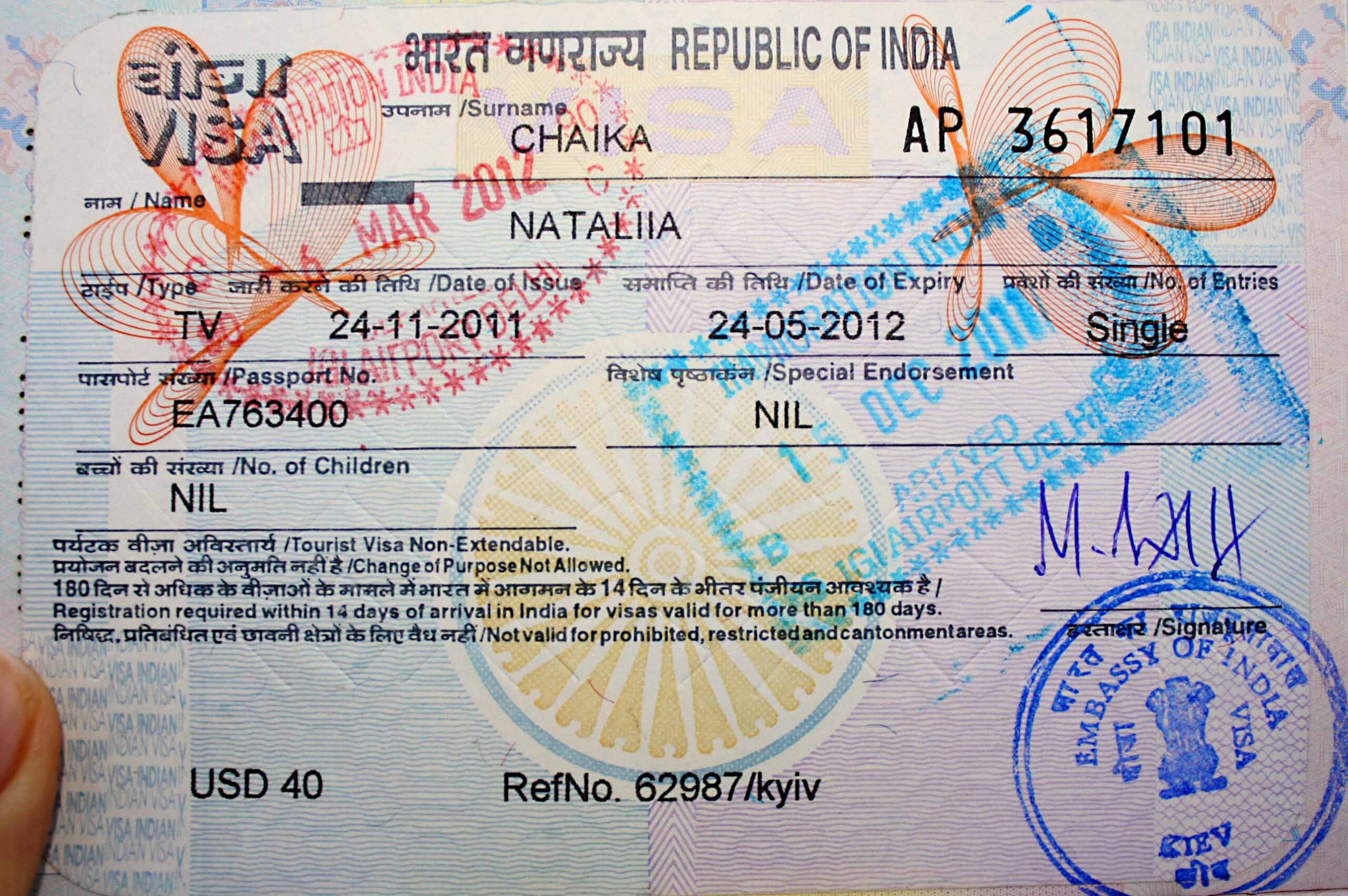 Туристическая виза в индию - подробная инструкция