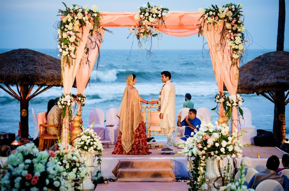 Свадьба в гоа 2022 - 2023 в индийском стиле, свадьба в ведическом