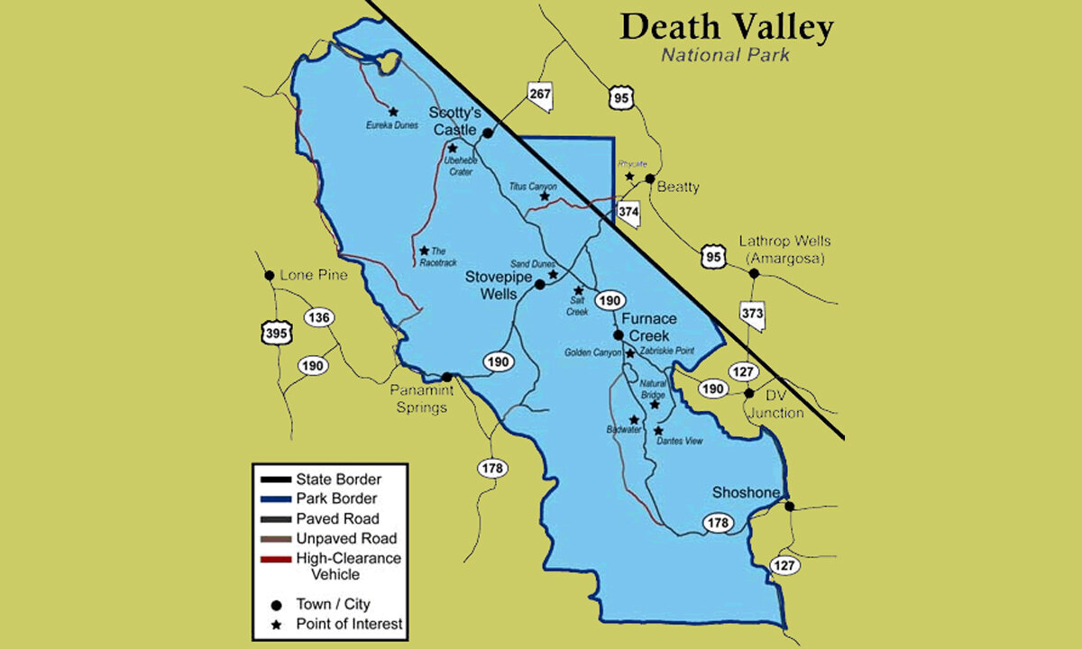 Долина на карте. Национальный парк Долина смерти карта. Death Valley National Park на карте. Долина смерти США на карте. Расположение Долины смерти на карте.