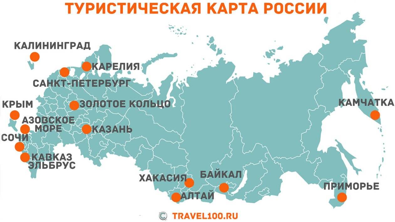 Самые посещаемые места в россии туристами