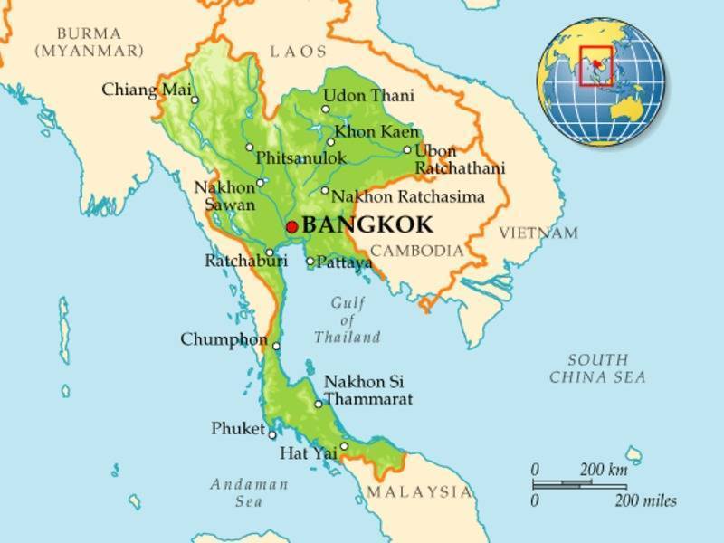 Где на карте мира находится тайланд? - ответы на вопросы про обучение и работу