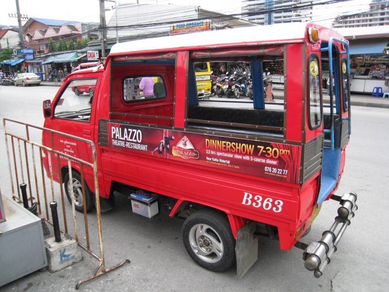 Виды такси в тайланде - от байков до трансферов