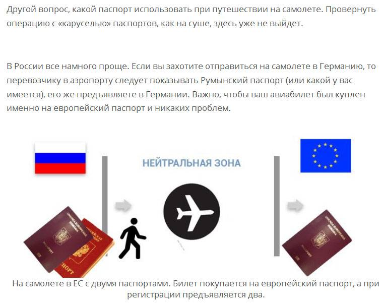 Пересечение российско-украинской границы с двумя паспортами