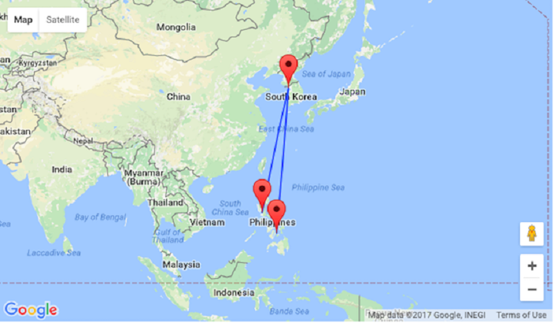 Расстояние до ханоя. Филиппины и Южная Корея на карте. Вьетнам и Южная Корея на карте. Сеул на карте Кореи. Филиппины и Корея на карте.