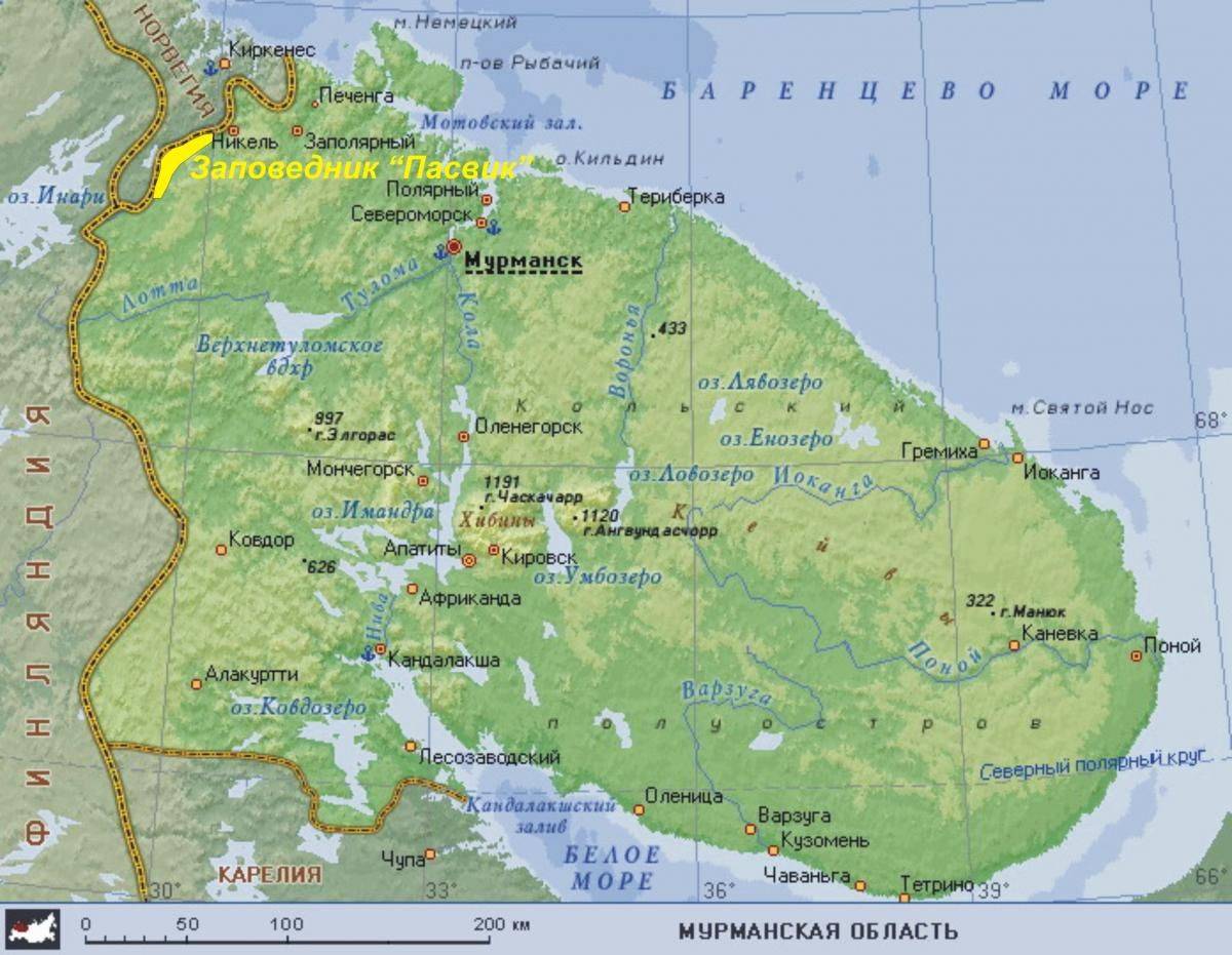 Мурманск-140 Гремиха островной карта