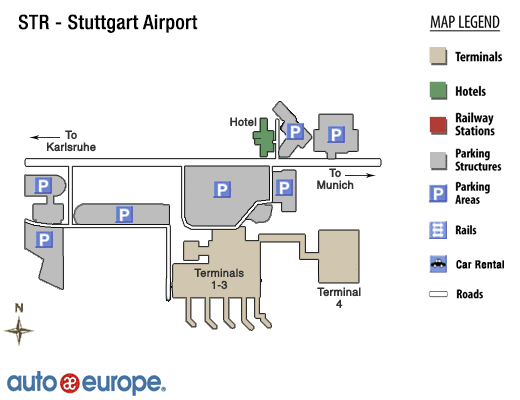 Схема аэропорт штутгарта