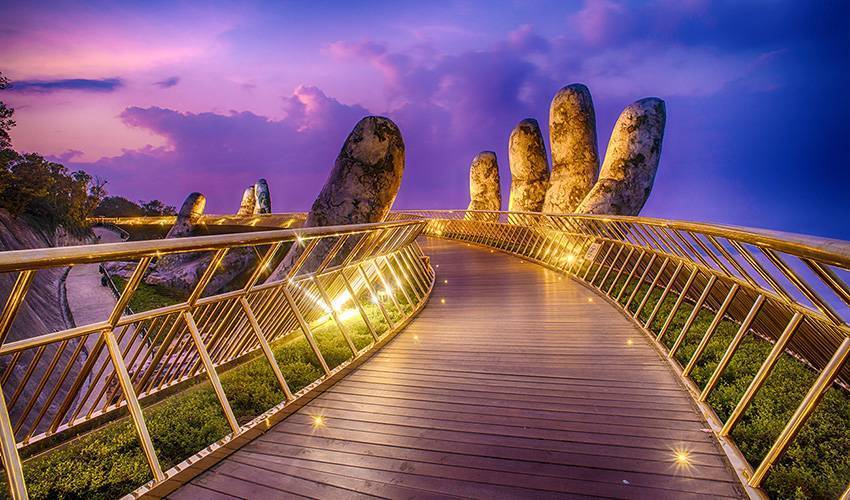 Golden bridge in danang must visit attraction - vietnam travel