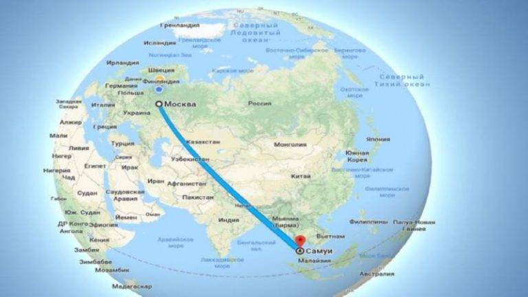 Сколько лететь до тайланда на самолете