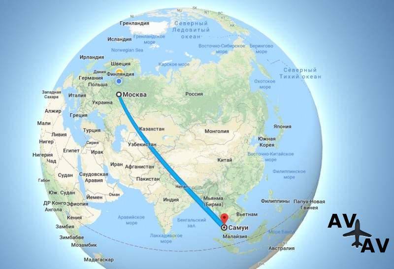 Перелет в таиланд сколько часов