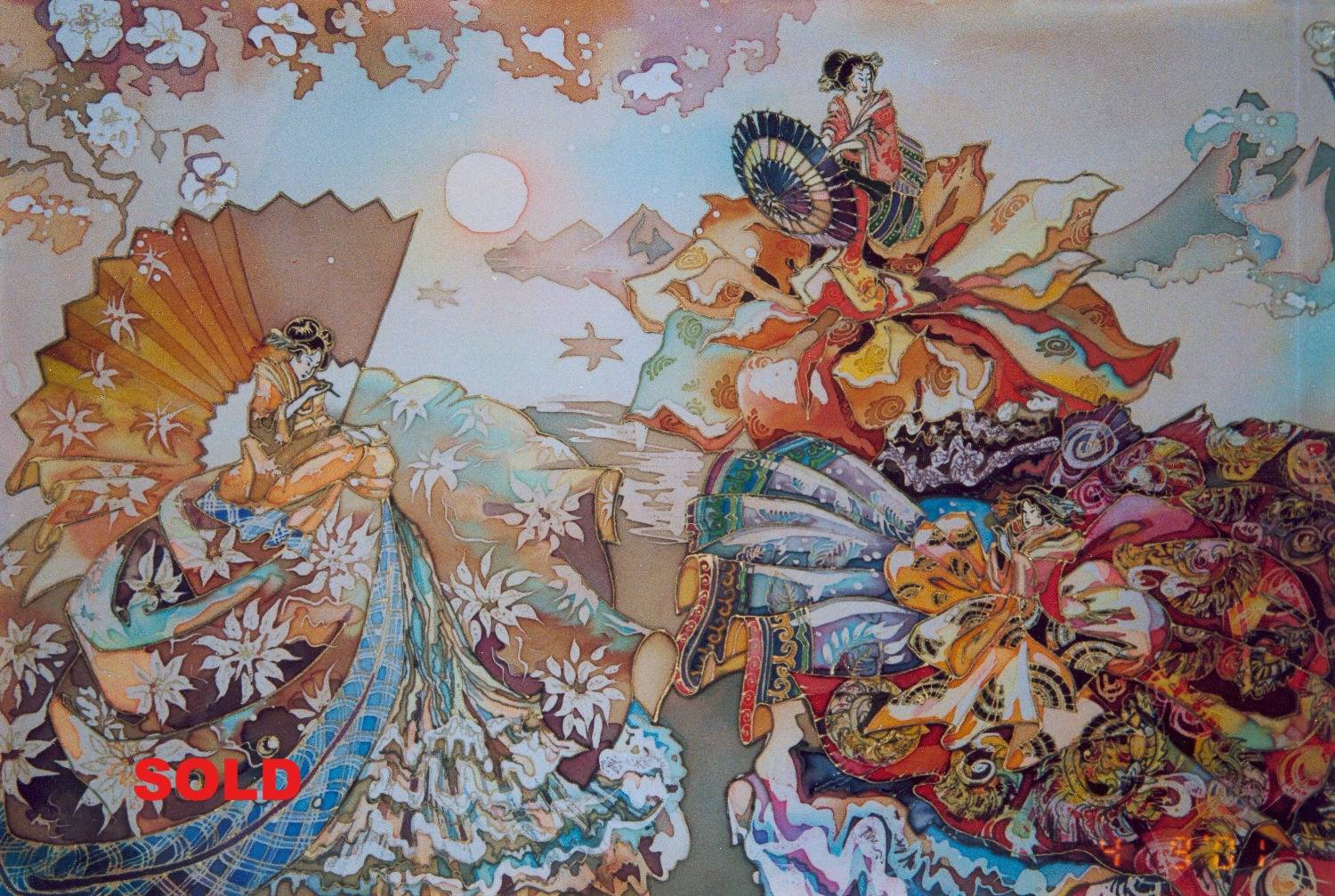 История батика - определение, возникновения такого вида росписи ткани