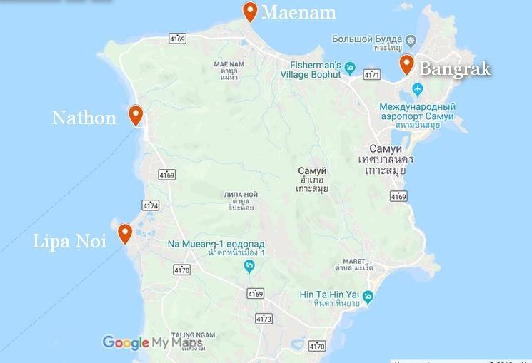 Остров самуи 2021 - карта, путеводитель, отели, достопримечательности острова самуи (таиланд)