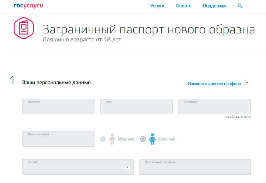 Как получить загранпаспорт нового образца через интернет