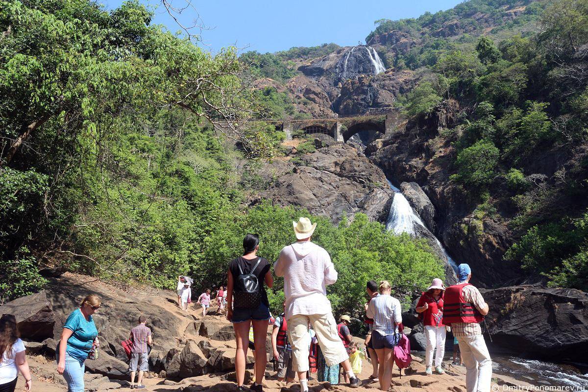 Водопад дудхсагар - dudhsagar falls