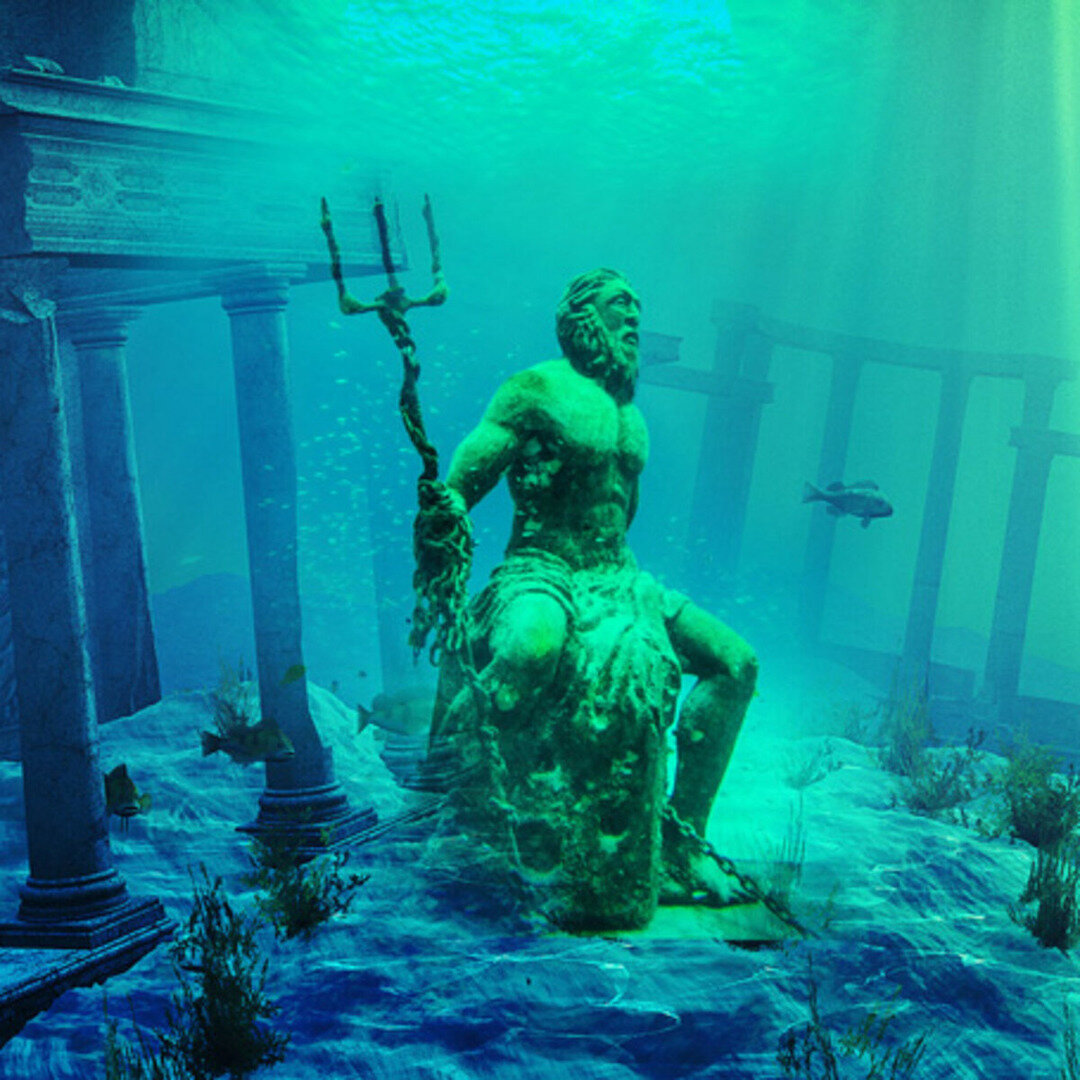 Статуя Посейдона в Атлантиде
