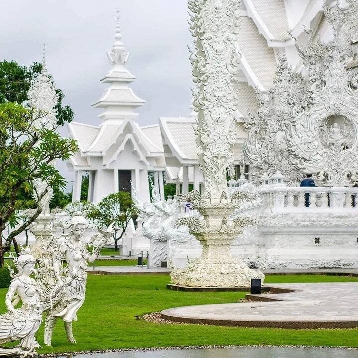 Белое чудо таиланда: буддистский храм ват ронг кхун, не похожий ни на что в мире