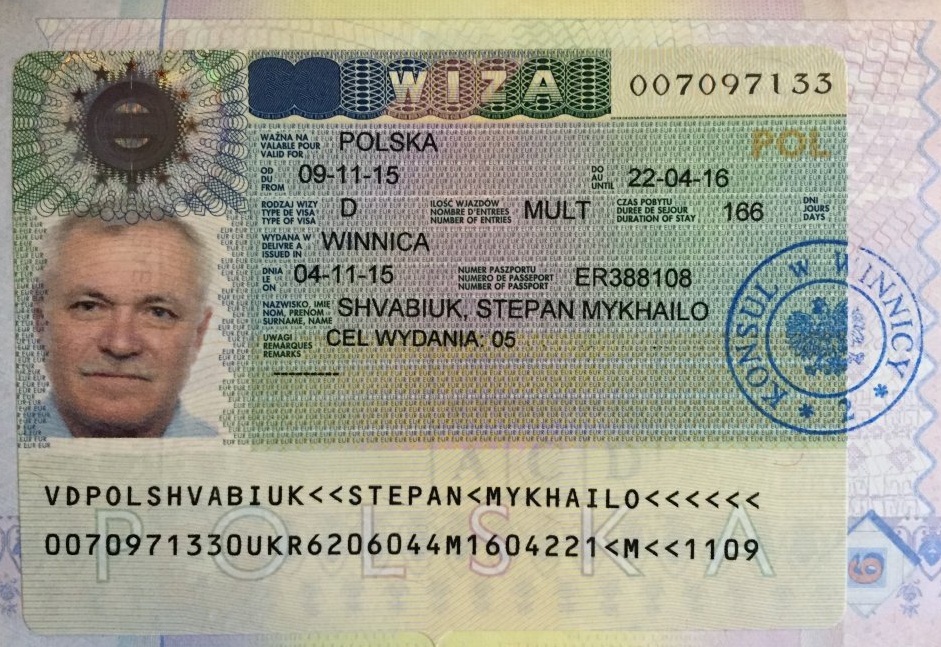 Виды польских виз