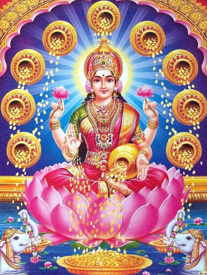 Лакшми - индийская богиня, которой посвящают мечты