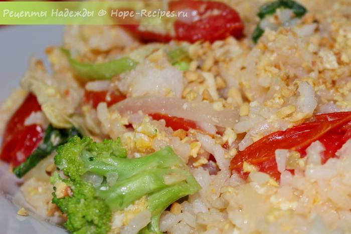 Как приготовить рис с овощами по-китайски, японски или тайски