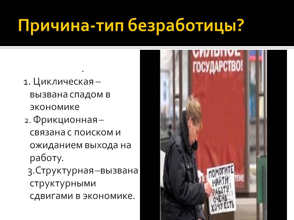 Безработица в россии