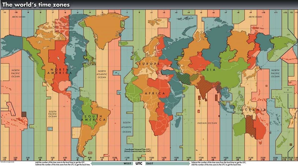 Биробиджан разница во времени. Карта часовых поясов Европы.