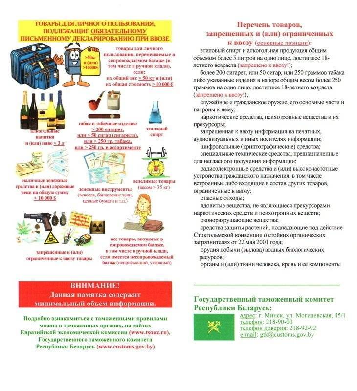Что можно ввозить в россию