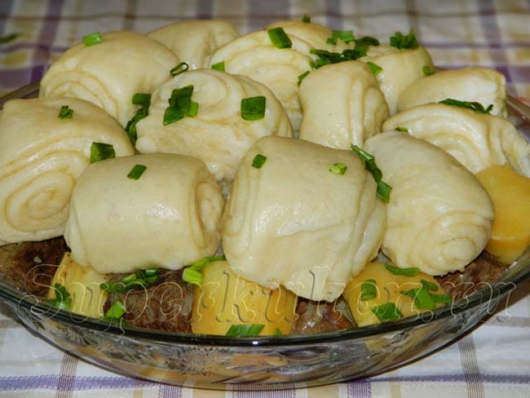 Рецепт штрудель с мясом и картошкой с фото пошаговый рецепт