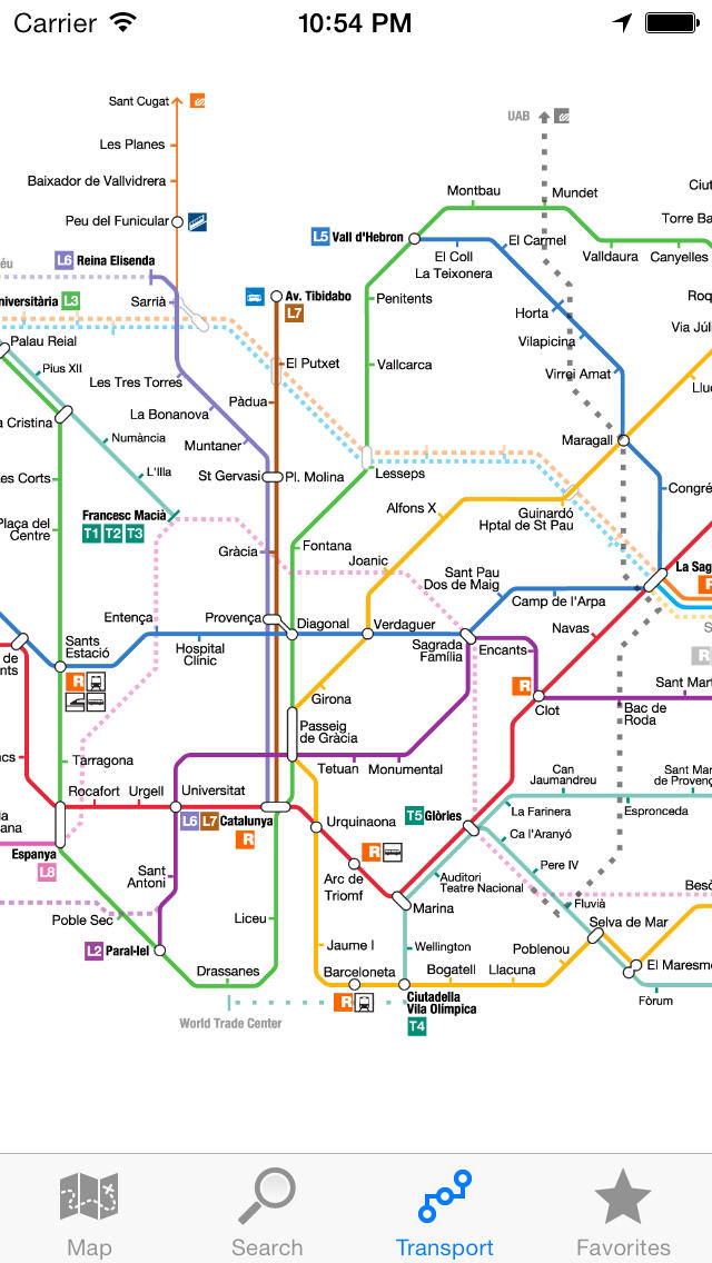 Карта метро барселона на русском