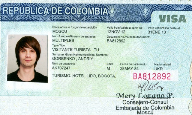 Виза в колумбию для россиян в 2020 году, заполнение анкеты для рабочей или студенческой, безвизовый въезд в страну в туристических целях