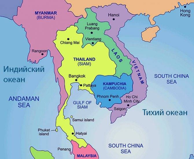 Какое море в тайланде, чем омывается — сиамский залив, андаманское море