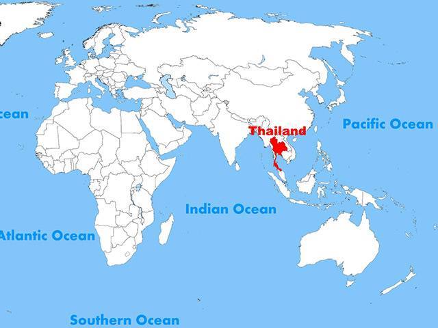 Тайланд на карте мира: где найти и сколько туда лететь?