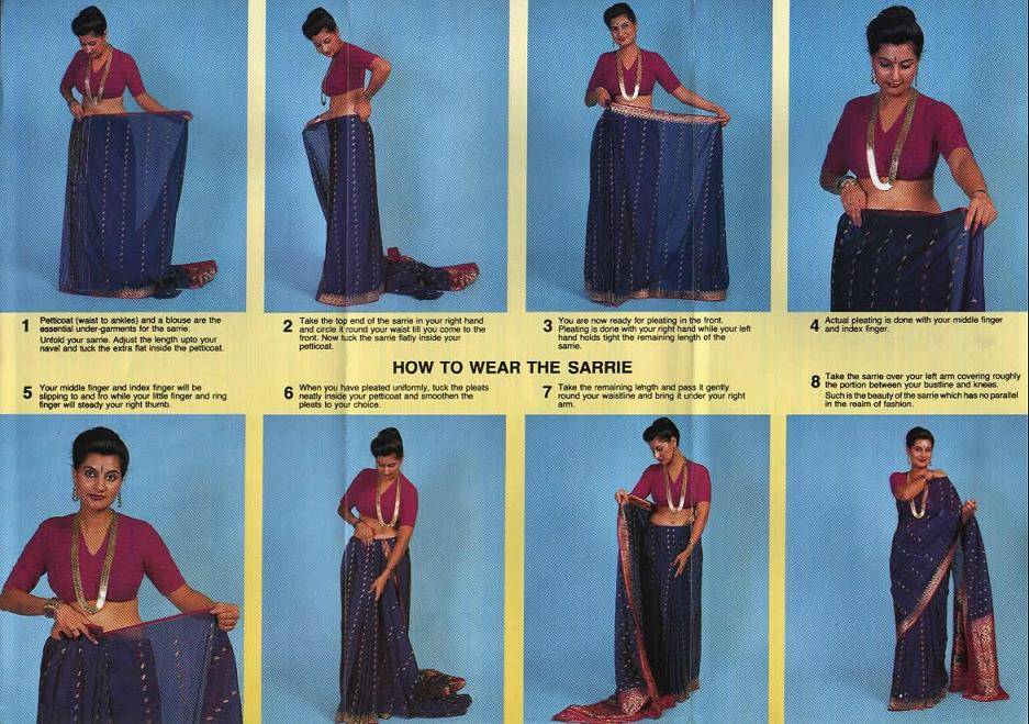 Как одевать сари: несколько простых и эффектных способов
