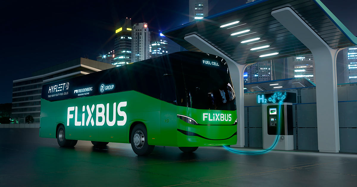 Немецкая компания зеленых автобусов - flixbus