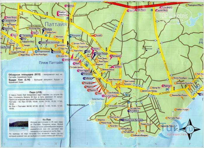 Сонгтео и тук-туки в паттайе, маршруты и остановки общественного транспорта в паттайе - 2021