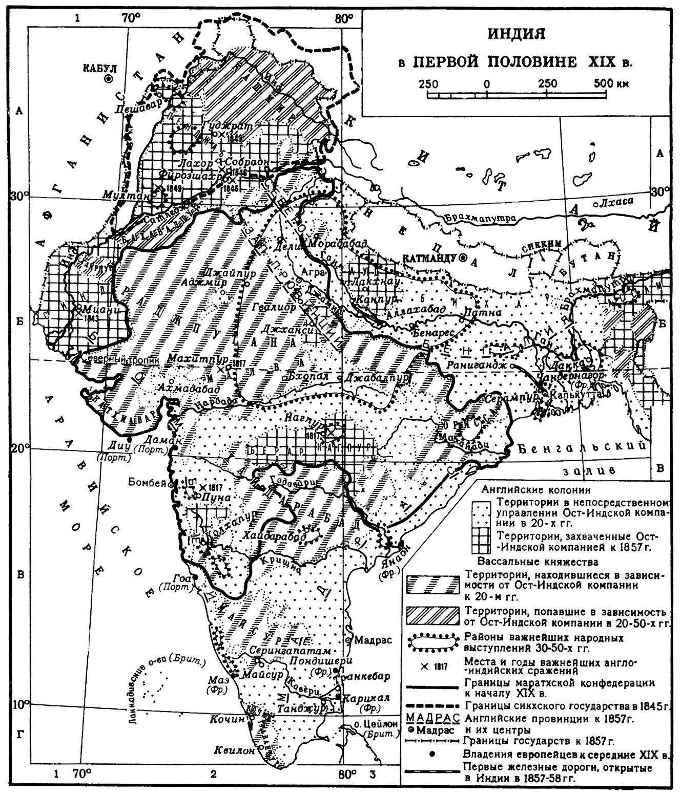 Индия в первой половине xix века