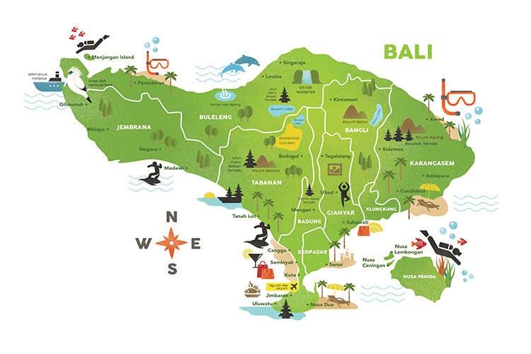 Donde esta bali mapa