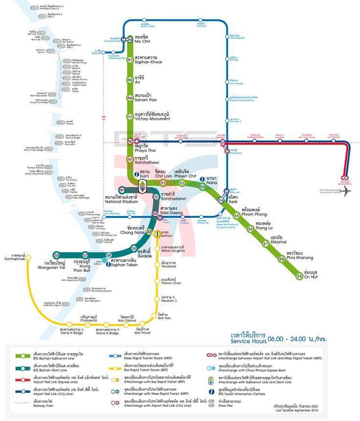 Виды метро бангкока - описание, карта, станции, стоимость