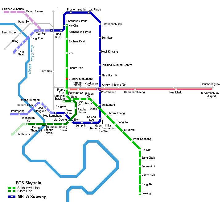Метро бангкока: схема проезда, стоимость и как бесплатно проехать