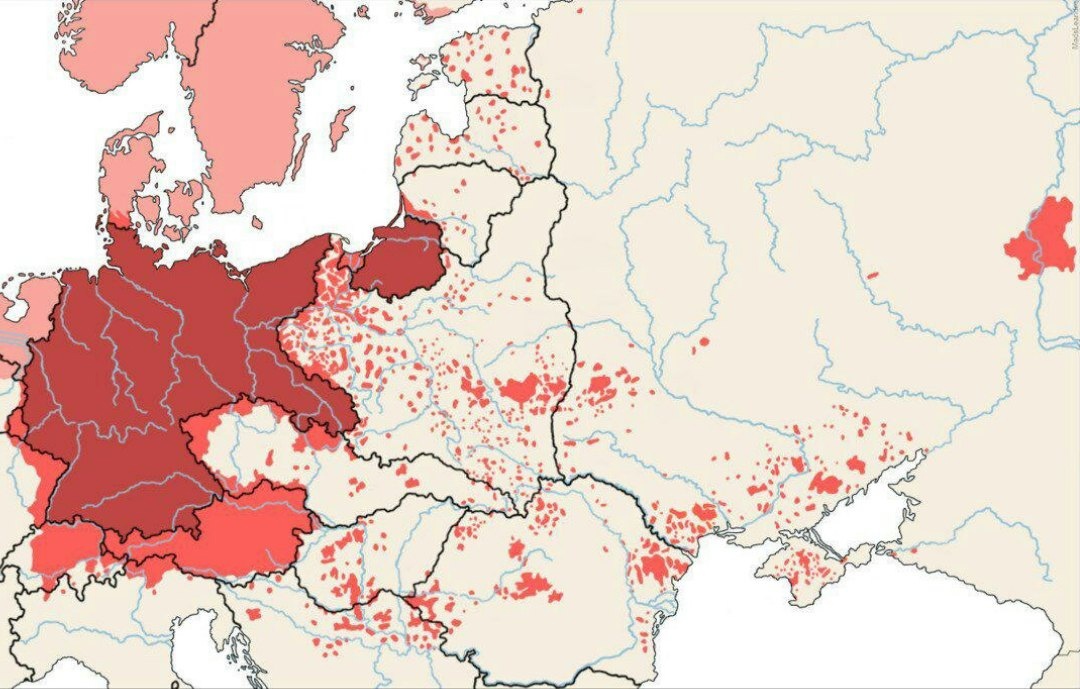 Карта расселения цыган