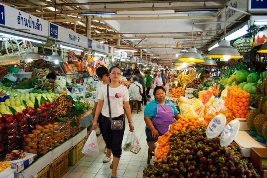 Китайский квартал бангкока, фруктовый рынок khlong toey, торговые центра terminal 21 и mbk center