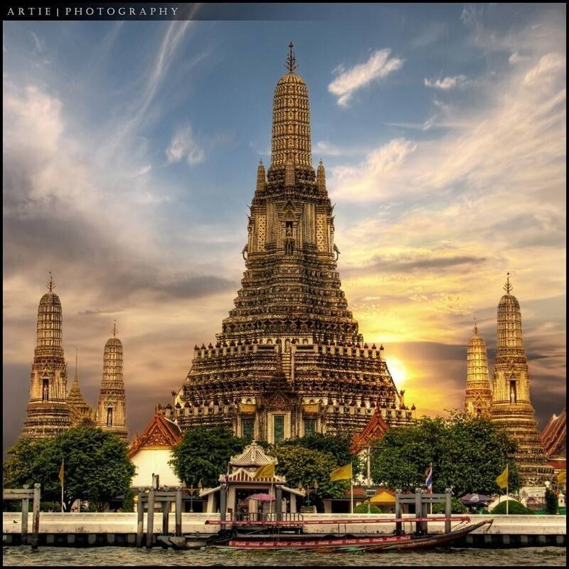 Ват арун - храм утренней зари в бангкоке