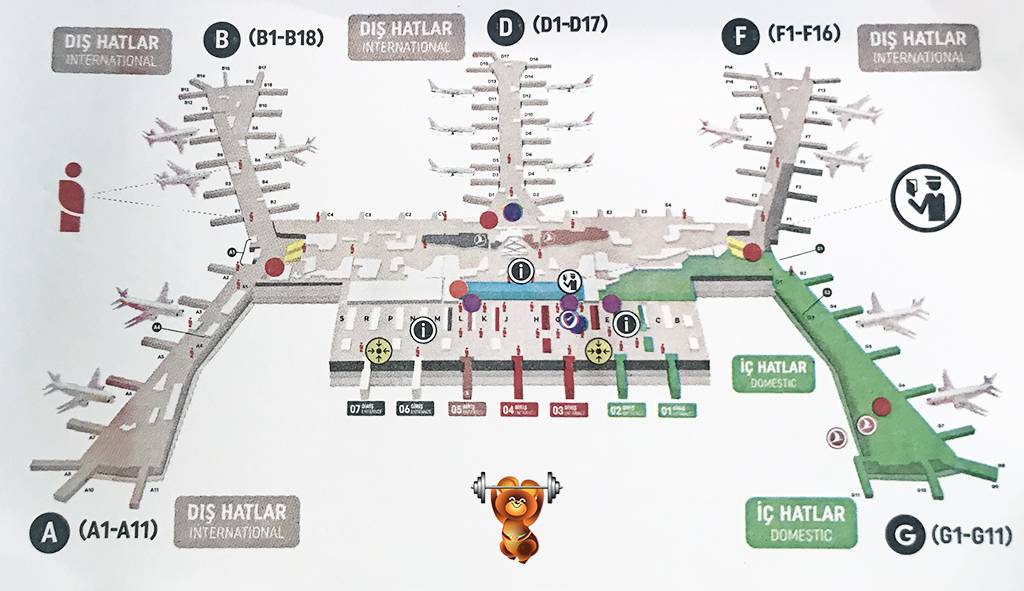 Новый аэропорт стамбула (ist): терминалы, интерьер