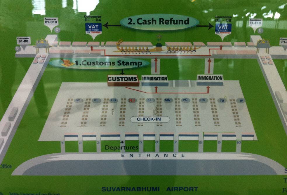 Аэропорт суварнабхуми в бангкоке