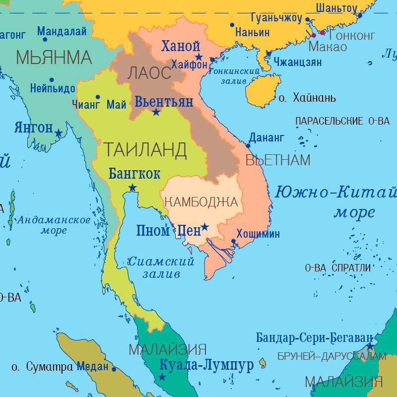 Где находится таиланд